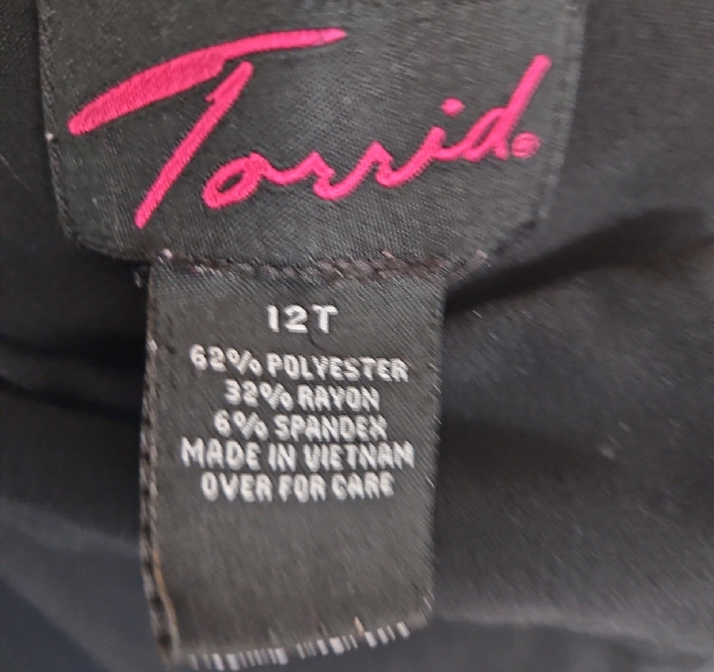 torrid Black Wide-Leg Ponte Pants - Picture 3 of 8